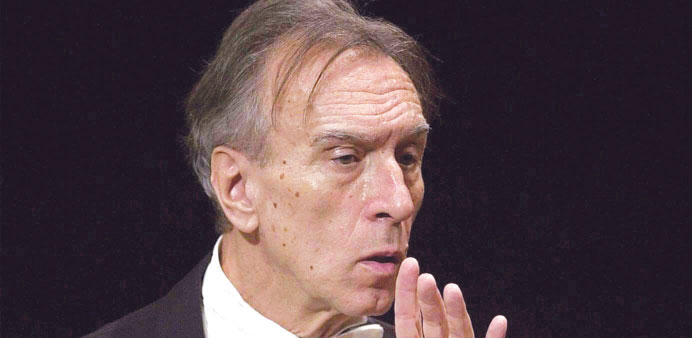   A file picture from February 8, 2001, of Italian conductor Claudio Abbado at a concert rehearsal in Rome.