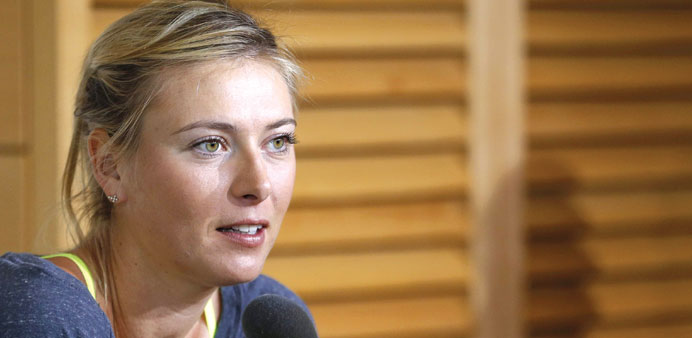 Maria Sharapova is facing a near impossible task of beating Serena Williams at the French Open. (EPA)