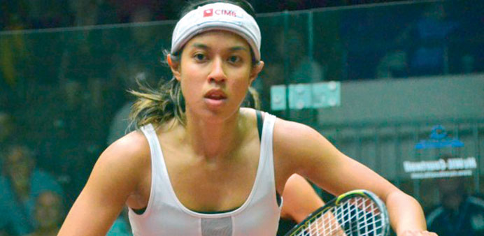 World number one Nicol David bids for fifth British Open title.