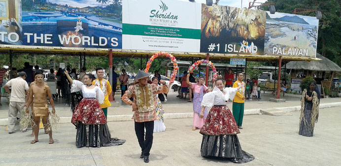 CULTURAL DANCE: A traditional dance performance in Puerto Princesa, Palawan.