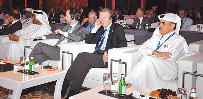 Officials and dignitaries at the event.