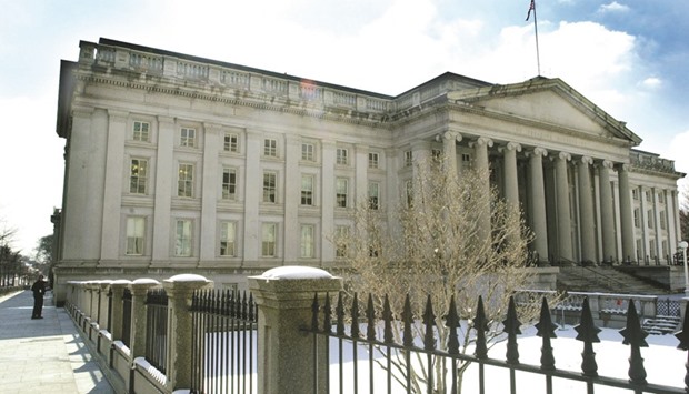 The US Treasurey building is seen in Washington, DC. Buying bonds of all stripes has been a winning bet in 2016. Thirty-year Treasury bonds have been the biggest winners, returning 19.3%, according to Bank of America Merrill Lynch index data.
