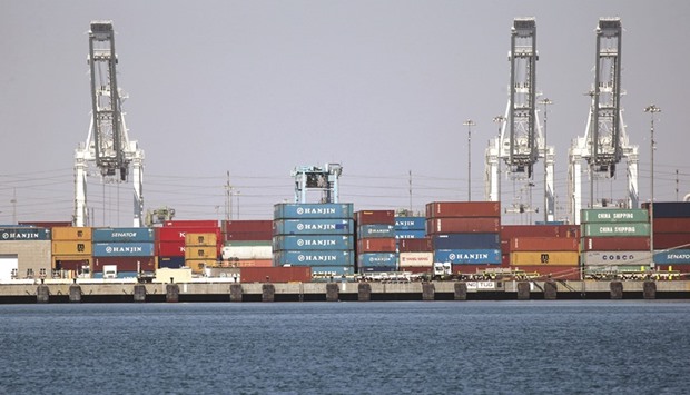 The Hanjin Shipping dock is seen at the Port of Long Beach, California. Hanjin has identified 14 US-bound ships in bankruptcy filings, including the Hanjin Greece and two other vessels currently near the Southern California coast.
