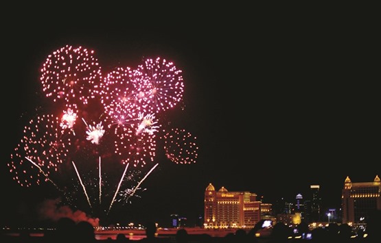 ALL LIT UP: The definitive fireworks show at Katara pulls in the crowd by throngs every Eid al-Fitr and Eid al-Adha, and this Eid shouldnu2019t be any different.
