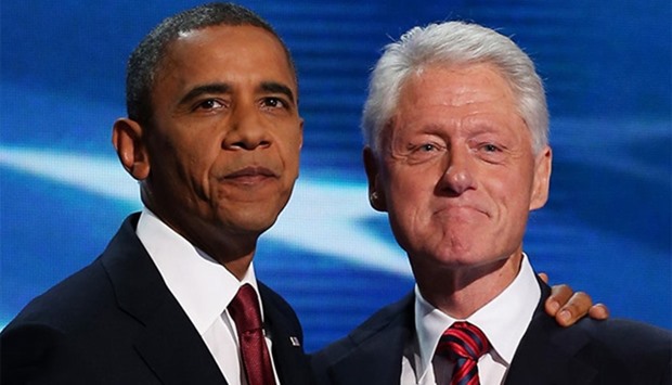 Barack Obama and Bill Clinton