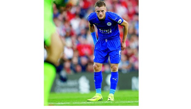 File picture of Leicester City striker Jamie Vardy.
