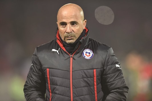File picture of Jorge Sampaoli during his days as Chile coach.