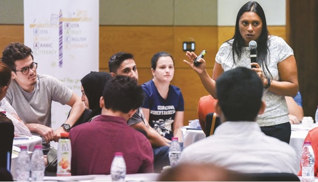 A training session in progress.