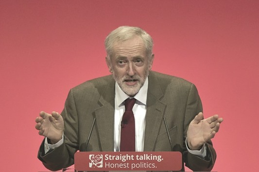 Leader of the opposition Labour Party Jeremy Corbyn.