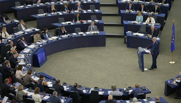 European Commission President Jean-Claude Juncker addresses the European Parliament