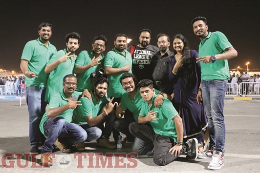SHOWSTOPPERS: The members of Trends-Qatar after their performance at the Eid programme in Asian Town. Photos by Umer Nangiana