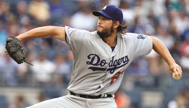Los Angeles Dodgers starting pitcher Clayton Kershaw delivers a pitch during the second inning against the New York Yankees at Yankee Stadium. PICTURE: USA TODAY Sports