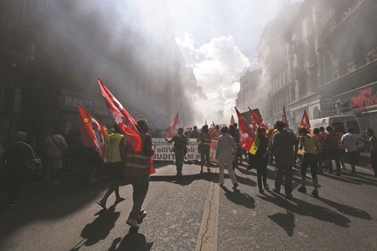 Marseille against the governmentu2019s labour law reforms.