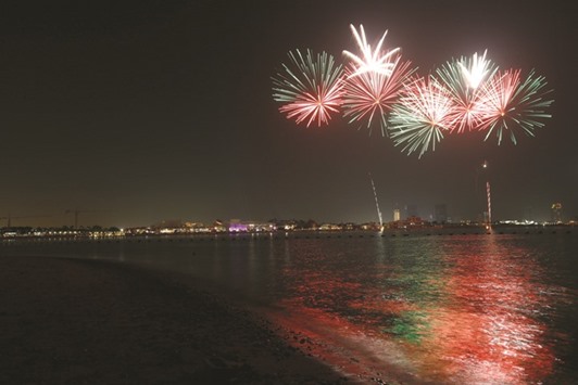 The fireworks display was one of the highlights of the Katarau2019s Eid festival.
