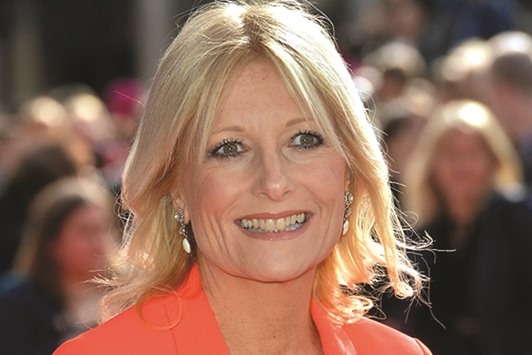 TV presenter Gaby Roslin.