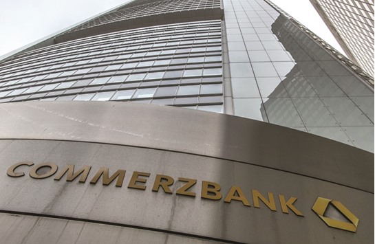 The headquarters of Commerzbank is seen in Frankfurt. Banksu2019 exposure to the shipping sector varies widely across German lenders such as Commerzbank, Deutsche Bank and state-backed lender NordLB.