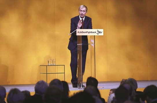 Tim Farron: taunts Labour
