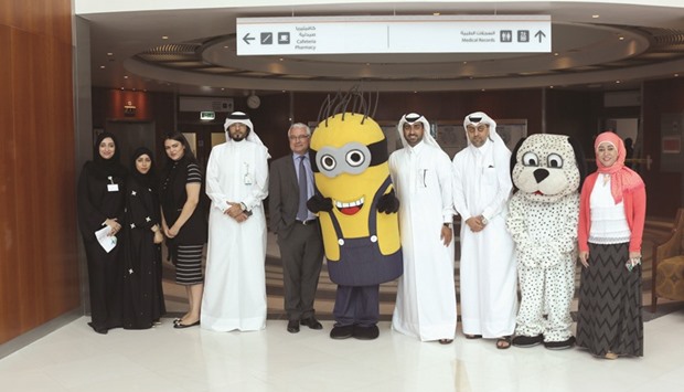 Employees from Total and Al Wakra Hospital organised the Eid visit.