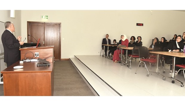 The programme included a lecture.