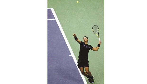 Nadal has shifted his serving position on the ad-court, standing far wider than usual, gives him a bigger angle to hit to the right-handeru2019s backhand (AFP)