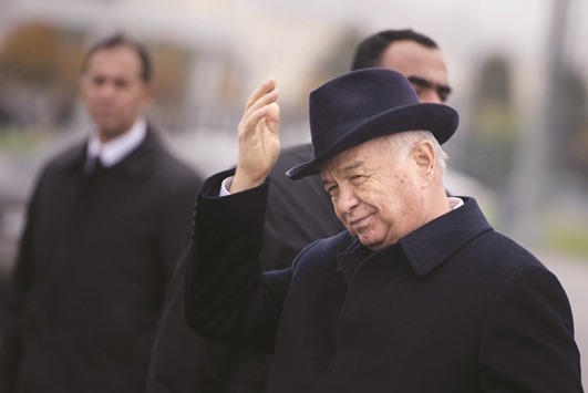 Karimov: would be buried in his hometown of Samarkand today.