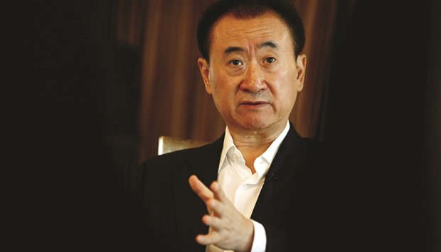 Wang Jianlin, chairman of the Wanda Group, speaks during an interview in Beijing. The Chinese conglomerate will market Sony Picturesu2019 films and co-finance some upcoming movie releases of its film unit in China, which is forecast to become the worldu2019s top movie market as soon as next year.