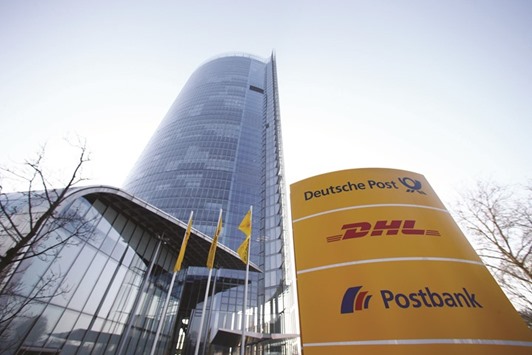 Deutsche Post headquarters is seen in Bonn, Germany. Companies including Deutsche Post, Daimler and Fiat Chrysler said they did not see significant disruption if the City loses free access to the EU market.