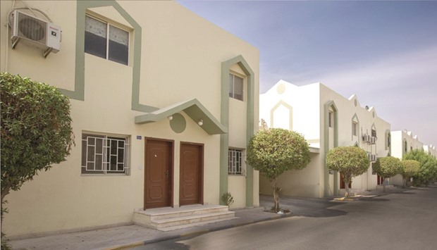 Some of the renovated housing units at residential compound No.1 in Al Gharafa.