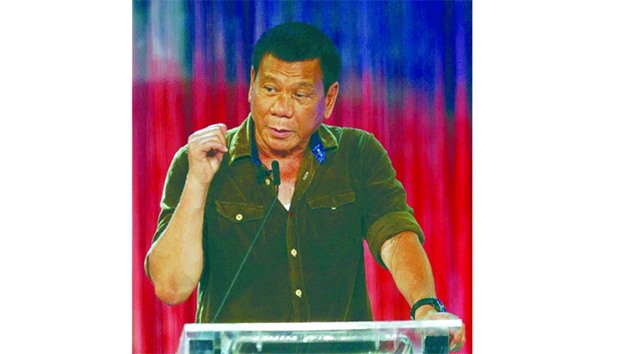 Duterte: set for independent foreign policy.