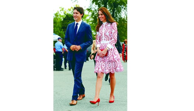 Canadau2019s Prime Minister Justin Trudeau and Catherine, Duchess of Cambridge, tour the Kitsilano Coast Guard Station in Vancouver, British Columbia, Canada.