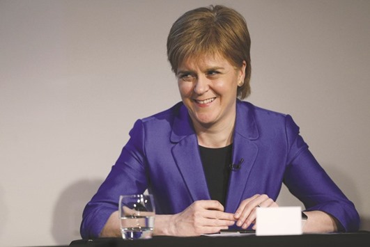 Nicola Sturgeon, leader of the Scottish National Party.