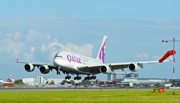 Qatar Airwaysu2019 A380 currently serves the Doha and London Heathrow route