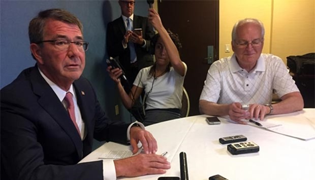 Defense Secretary Ashton Carter pictured during a meeting in Albuquerque on Wednesday.