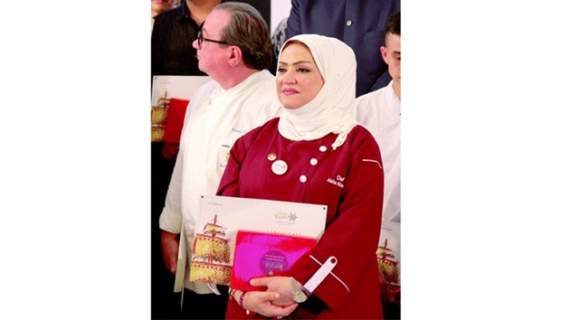 Chef Aisha al-Tamimi at the event.