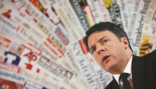 Renzi ... staking his political future
