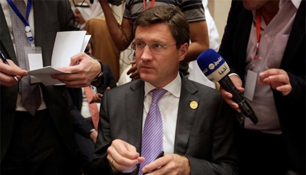 Russian Energy Minister Alexander Novak is seen at the 15th International Energy Forum in Algiers this week.