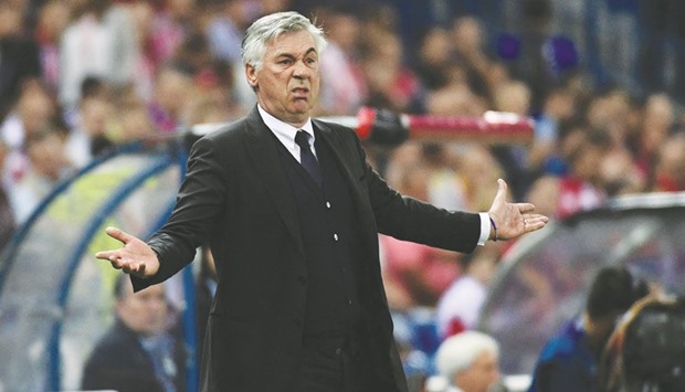 Bayern Munichu2019s Italian coach Carlo Ancelotti.