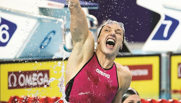 Hungaryu2019s three-time Olympic champion Katinka Hosszu