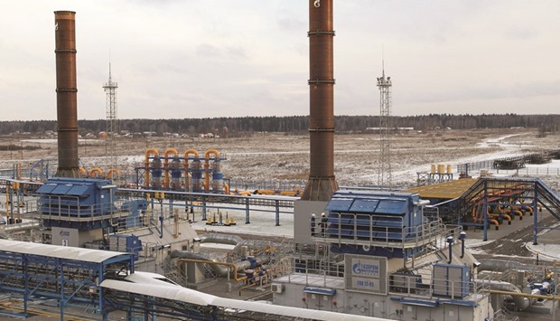 The Gazprom gas compressor plant is seen at Volokolamsk, Russia (file). Gazprom had said it was going to build two links to Turkey before the project was shelved, one serving the Turkish consumers and the other one planned for Southern Europe.