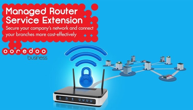 In addition to enhanced networking capability, the Managed Router Service Extension solution comes with a device that has a built-in full-fledged firewall.