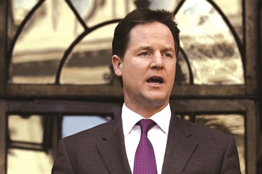 Clegg: accuses Osborne of u2018anti-welfare prejudicesu2019