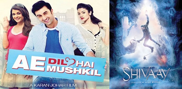 COMPETITION: Shivay and Ae Dil Hai Mushkil will be going up against each other on October 28.