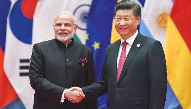 Prime Minister Narendra Modi shakes hands with Chinau2019s President Xi Jinping ahead of the the G20 summit in Hangzhou yesterday.