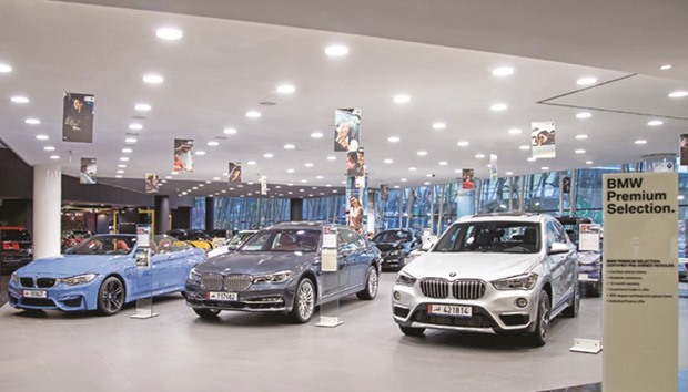 An interior view of the new BMW Premium Selection showroom in West Bay.