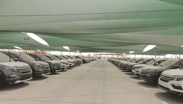 The new 45,000sqm stockyard can accommodate 1,700 cars.