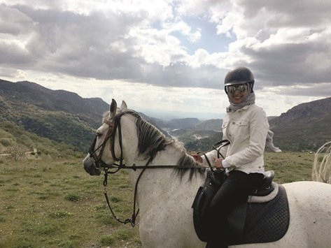 RIDING HIGH: Maryam al-Semaitt always had this undeniable love for animals, especially horses. u201cWhat I love most about horse riding is the connection the rider builds with a horse,u201d she says.