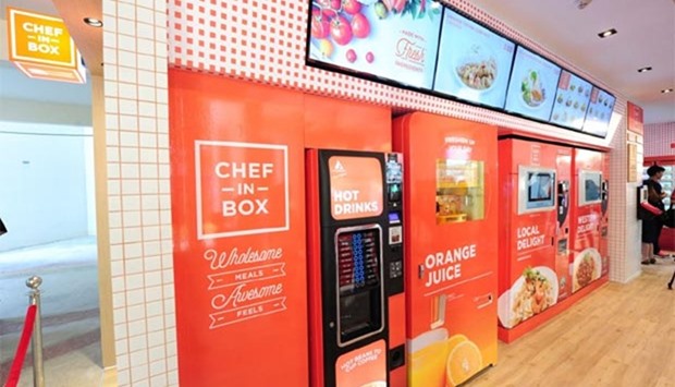 Singapore's first vending machine cafe opened last month.