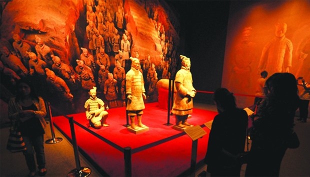 The Terracotta Army has attracted throngs of visitors to the Museum of Islamic Art. PICTURE: Peter Alagos.