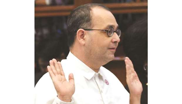 Rights agency chief Chito Gascon is facing opposition from the government.
