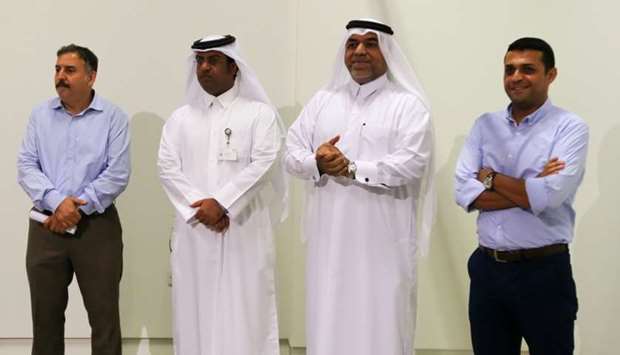 Khalifa al-Obaidli, director of the Fire Station, welcomed the artists during a reception hosted rec